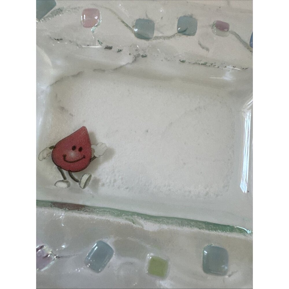 Vintage Clear Glass Rectangular Trinket Tray Soap Dish Includes (2) - Picture 5 of 14